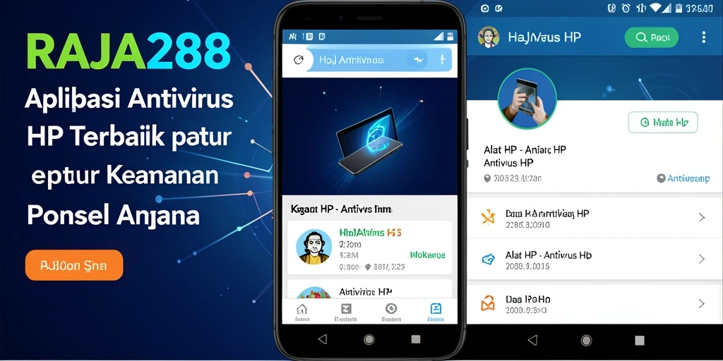Tampilan antarmuka aplikasi RAJA288 Antivirus HP yang sederhana dan efektif.