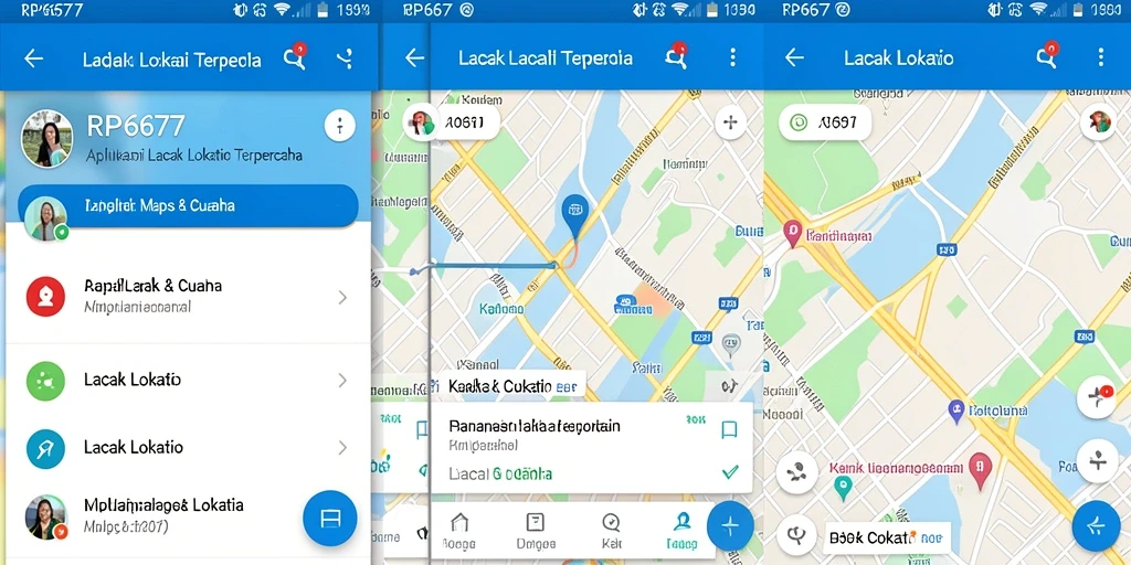 Antarmuka RP6677 menampilkan lokasi real-time dengan jelas.