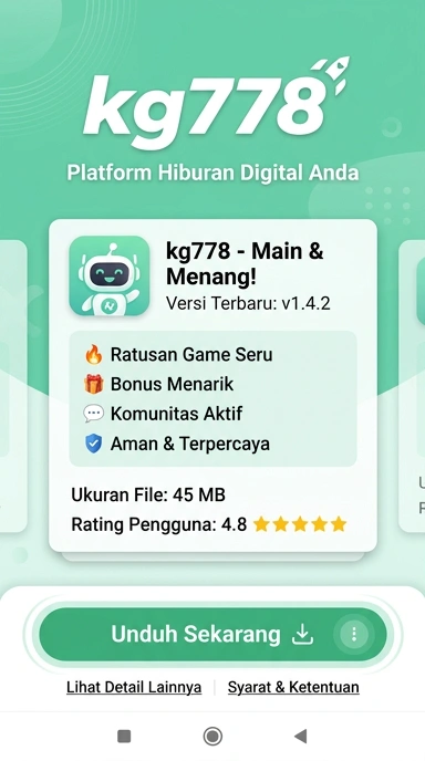 Tampilan halaman APK kg778